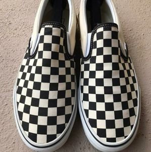 Checkerboard Slip-On Vans